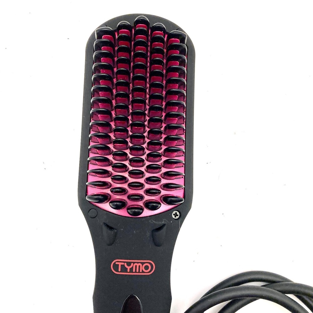 TYMO Ionic Hair Straightening Brush HC 101 Black Pink Tested-Works 50 W - Picture 2 of 7